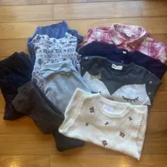 【値下げ】【130】GAP ユニクロ　H&M ZARA等　子供服9点セット