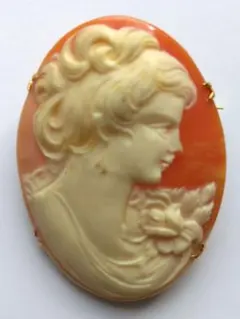 カメオ風ブローチ ペンダントトップ