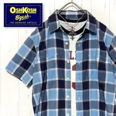 ★ワークの王道！OSHKOSH【オシュコシュ】チェック 半袖シャツ★匿名配送★