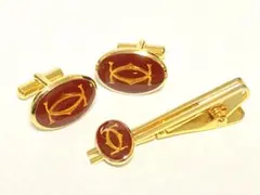 [ゆかり様専用] Cartier/カルティエ ネクタイピン/カフス ゴールドのサムネイル