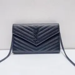 SAINT LAURENT ブラックショルダーバッグad