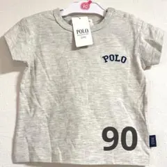 【新品】POLO Baby ポロベビー ロゴ 半袖 Tシャツ 90 グレー 夏服のサムネイル