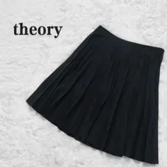極美品✨theory セオリー プリーツスカート ブラック 日本製 11号のサムネイル