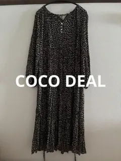 COCO DEAL ココディール プリーツワンピース ブラック - メルカリ