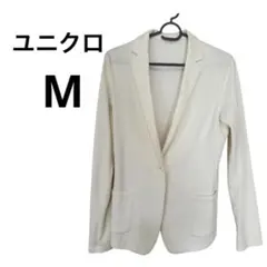 ユニクロ　UNIQLO アイボリー テーラードジャケット