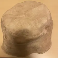 バケットハット　キャメル　ブラウン　スエード