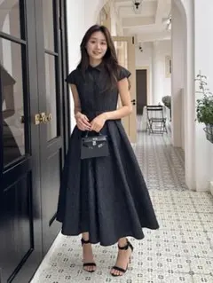 birthday bash JACQUARD HEPBURN DRESS