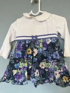 花柄フリルワンピース 95cm以下