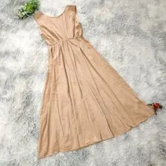 【après jour】(F) ノースリーブワンピース ロング backクロス