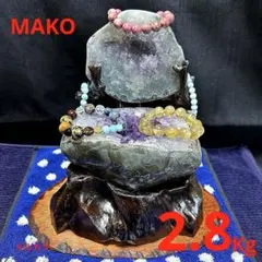 M1845☆ペア・アメジストトレジャー瑪瑙2.8Kg☆天然石☆N50507-A