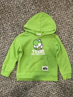 ヨッシー　グリーン　パーカー 120 裏フリース