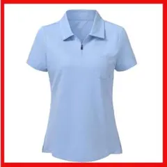 ゴルフウェア レディース ポロシャツ 半袖 ハーフジップ シャツ ゴルフ テニス