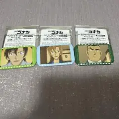 名探偵コナン　スクエア缶バッジコレクション　萩原千速　萩原研二　横溝重悟
