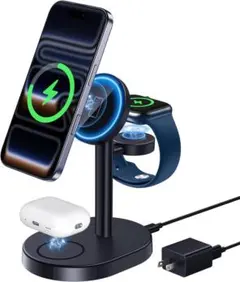 3in1 MagSafe充電器 15W急速 iPhone/Watch用