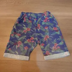 アロハ パンツ ボトムス ズボン 100 キッズ　子ども服 花