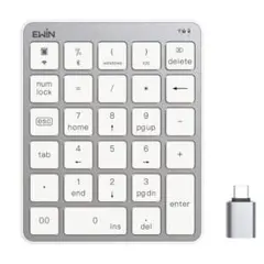 Bluetoothテンキー ワイヤレス 2台接続 iPad Windowsのサムネイル