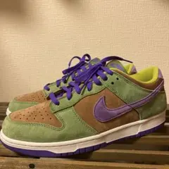 Nike ローカットスニーカー ダンク グリーン/ブラウン/パープル