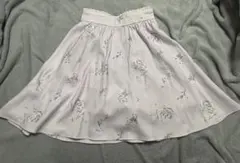 MAJESTIC LEGON 花柄フレアスカート 薄いピンク