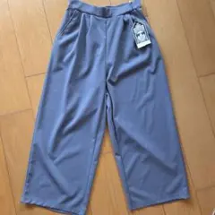 シューラルー　ワールド　ガウチョパンツ　くすみブルー　フリーサイズ　☆新品☆
