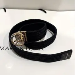 美品 ★ MARK&LONA ベルト レザー 革 ブラック 正規品