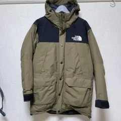 【新品同様】ノースフェイス マウンテンダウンジャケット ゴアテックス カーキ M