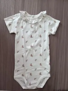 PETIT BATEAU 花柄 フリル ロンパース 86cmのサムネイル