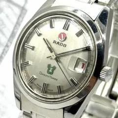 希少　稼働品　RADO　グリーンホース　自動巻　デイト　メンズ　腕時計　シルバーのサムネイル