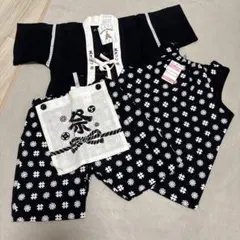 サイズ90 夏祭りセット キッズ 法被 甚平