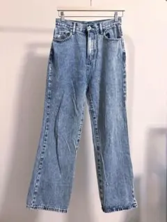 GRL ハイウエストセミフレアデニムパンツ