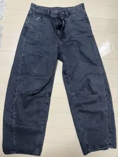 GU バレルレッグジーンズ グレー XL