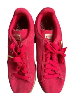 PUMA スエード スニーカー レッド 23.5