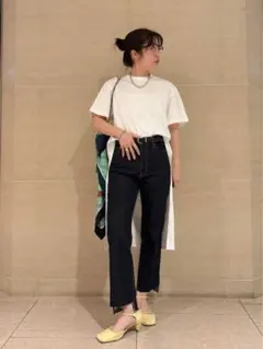 【MILA PANTS】mila owen裾段差テーパードデニムパンツのサムネイル