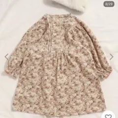 アプレレクール　120センチ　花柄　長袖ワンピース