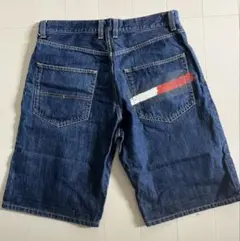 【美品】 TOMMY トミーヒルフィガー デニムショートパンツ　ハーフパンツ M