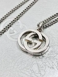 【超美品】GUCCI ペンダント トップ925＋社外チェーン 男女兼用