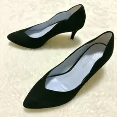 Odette e Odile 極美品 ポインテッドトゥ パンプス 黒 22.5