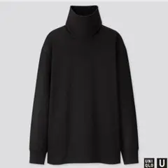 UNIQLO ユニクロU タートルネックT 長袖 ブラック　黒　M