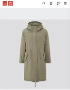 UNIQLO モッズコート　Mサイズ　色オリーブ
