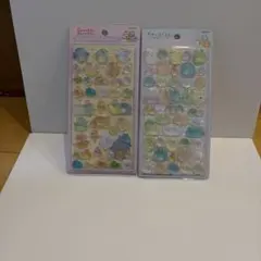 すみっコぐらし　ボンボン　硬いシール　2枚セット