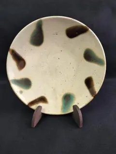 Z*ト様 大嶺實清　大皿21cm青緑釉　器　陶芸　やちむん　沖縄　作家もの Z*ト様 大嶺實清 大皿21cm青緑釉 器 陶芸 やちむん 沖縄 作家もの