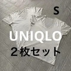 エアリズム　メッシュVネック Tシャツ 半袖S