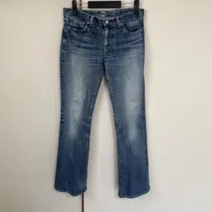 D.M.G. ストレートデニムパンツ インディゴブルー Lサイズ