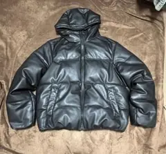 GIVY ZARA フード付きダウンジャケット 黒