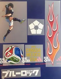 サッカー 日本代表 ブルーロック 蜂楽 廻 熱圧着シール 特典