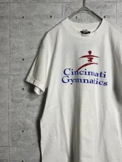 USA古着　Tシャツ　ホワイト　シングルステッチ　プリントロゴ　ヴィンテージ