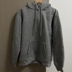 グレー フード付き スウェットパーカー