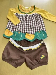 ベイビーチアー　かぼちゃ　上下　セットアップ　100cm