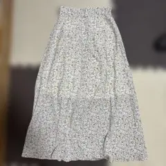 小花柄ロングスカート ゴムウエスト