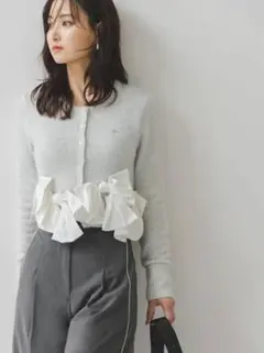 【Snidel】リボンモチーフカーディガン