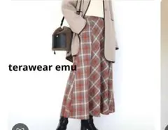 しまむら　terawear emu チェックスカート